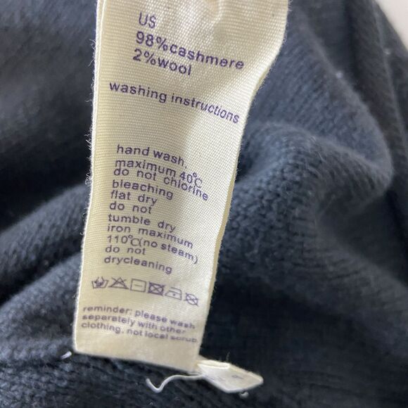 Siqin 98% Cashmere Cardigan Sweater Women’s Large Lagenlook Long Gray W/ Pockets - Picture 4 of 8